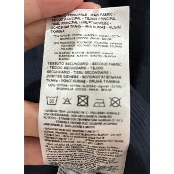 ARMANI EXCHANGE Shirt Mens LONG SLEEVE STRETCH SLIM FIT size small color black - Picture 6 of 9